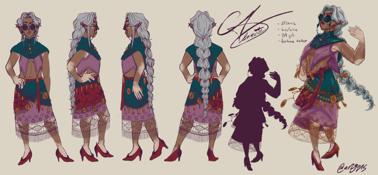 Alaric Character Turn Around