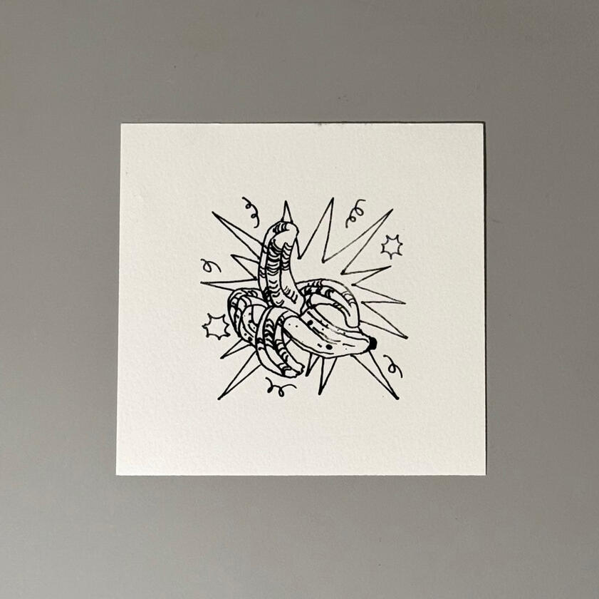 Untitled, Black Ink on Paper, 2024